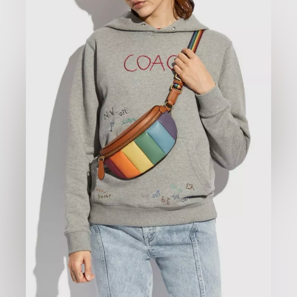 COACH Bethany Belt Bag With Rainbow Quilting NEW - Picture 11 of 16